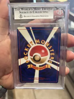 Rare Vintage Japanese Base Set Pokemon Card Alakazam Holo Graded BGS 8.5 PSA - Image 2