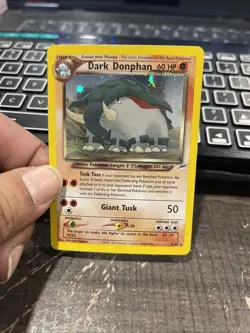 Dark Donphan 3/105 Holo Rare Unlimited Neo Destiny Pokemon Card - Image 1