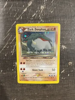 Dark Donphan 3/105 Holo Rare Unlimited Neo Destiny Pokemon Card - Image 3