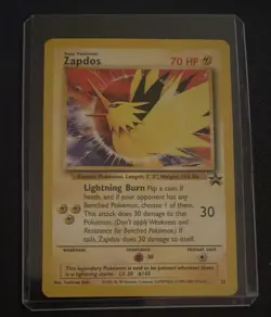 Pokemon Card Zapdos 23 Black Star Promo WOTC - Image 1