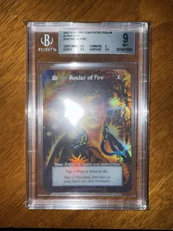 Avatar of Fire - Alpha Foil - BGS 9 Mint - Sorcery Contested Realm - Image 2