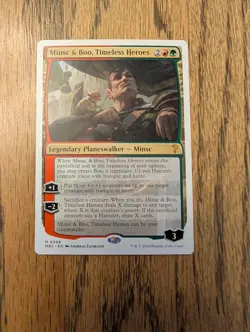 1x Minsc & Boo, Timeless Heroes, White Border, Mystery Booster, Magic MTG NM - Image 1