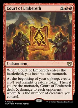 MTG Court of Embereth - Foil, Commander: Wilds of Eldraine, Near Mint, English - Image 1
