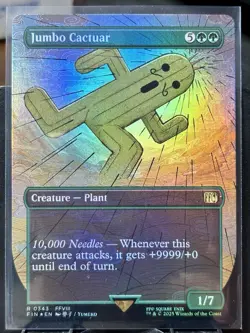 Jumbo Cactuar (Borderless) - FOIL - MTG - Final Fantasy - FIN - 0343 - RARE ~ NM - Image 2
