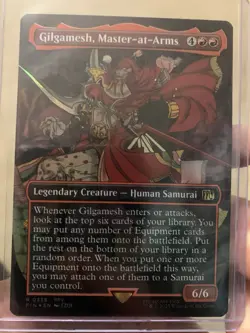 MTG Final Fantasy: Gilgamesh, Master-at-Arms (Borderless) - NEAR MINT - Foil - Image 1