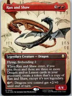 Ran and Shaw (Borderless) R Avatar: The Last Airbender 325 NM - Image 1