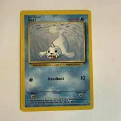 Pokemon TCG Seel Base Set 41/102 Regular Unlimited Uncommon MP - Image 1