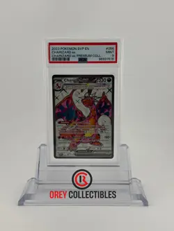 2023 POKEMON SVP EN-SV BLACK STAR PROMO #056 CHARIZARD EX PREMIUM C PSA 9 - Image 1