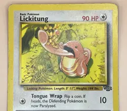 Lickitung 38/64 WOTC– Jungle Set – Moderately Played – 1999 Pokemon TCG - Image 3