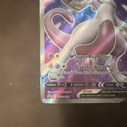Pokemon TCG Mewtwo V SWSH229 Sword & Shield Promo Full Art Holo 220HP - Image 3