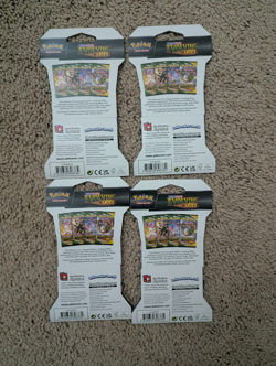 Pokemon TCG Sword & Shield Evolving Skies Sleeved Booster Pack (LOT OF 4) - Image 2