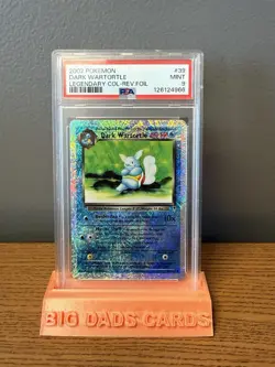 2002 POKEMON LEGENDARY COLLECTION #39 DARK WARTORTLE-REVERSE FOIL PSA 9 - Image 4