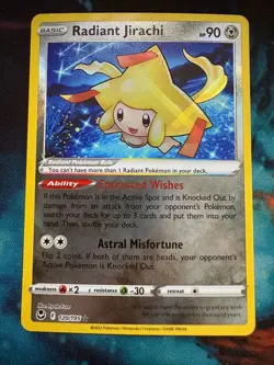 Radiant Jirachi 120/195 Pokemon TCG Silver Tempest NM - Image 1