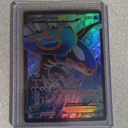 Pokemon Kyogre EX Ultra Rare Full Art Holo 148/160 XY Primal Clash 180 HP Basic - Image 1
