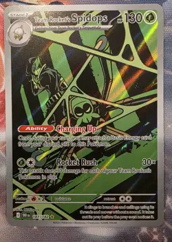 Pokemon TCG Team Rocket's Spidops IR 187/182 Destined Rivals *Near Mint* - Image 1