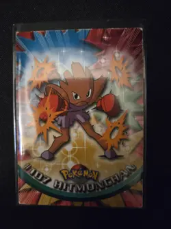 Pokemon Topps 1999 TV Animation Edition Series Hitmonchan MP Blue Label - Image 1