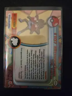 Pokemon Topps 1999 TV Animation Edition Series Hitmonchan MP Blue Label - Image 2