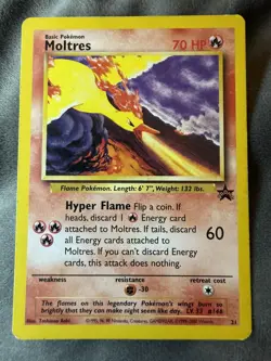 Pokemon Moltres #21 WOTC Black Star Promo - Image 1