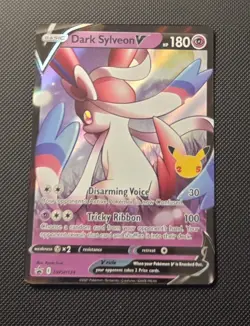 Pokemon TCG Dark Sylveon v SWSH134 Black Star Promo Holo Ultra Rare Celebrations - Image 1