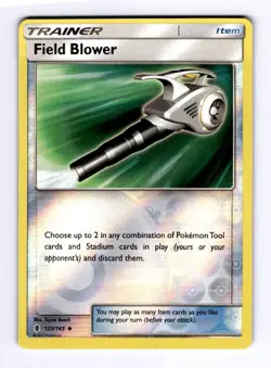 Field Blower SM - Guardians Rising #125 (2017) Uncommon Reverse Holo NM Pokemon - Image 1