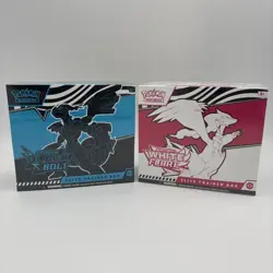 Pokemon TCG Black Bolt and White Flare Elite Trainer Box ETB Set of 2 Sealed - Image 1