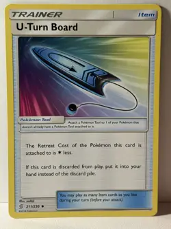 U-Turn Board 211/236 SM - Unified Minds NM Pokemon Fast Shipping - Image 1