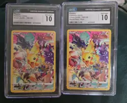 CGC 10 Pikachu 2023 Pokemon Crown Zenith 160/159 Secret Rare Holo (2× Lot) - Image 1