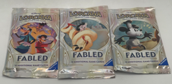 Disney Lorcana TCG: Fabled Set Lot of 3 Booster Packs (12 cards per pack) Sealed - Image 1