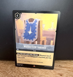 Disney Lorcana TCG - The First Chapter - Musketeer Tabard Rare 203/204 - Image 1