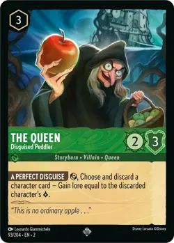 DISNEY LORCANA TCG - Rise of the Floodborn - The Queen - SuperRare 93/204 - Image 1