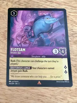 Disney Lorcana TCG - The First Chapter - Flotsam Ursula's Spy Rare 43/204 - Image 1
