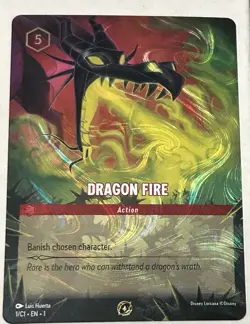 Lorcana Challenge Dragon Fire Enchanted Promo 25/P1 Enchanted Disney FOIL Eng - Image 1