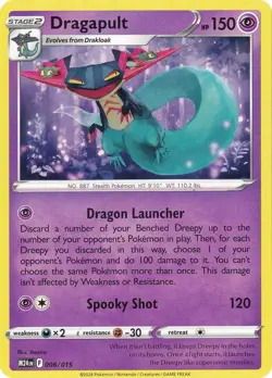 Dragapult Promo McDonald's Promos 2024 006/015 NM English Pokemon Card - Image 1