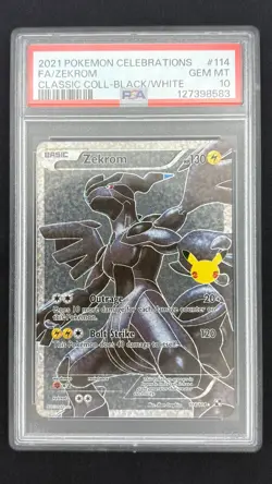 Zekrom 114/144 - Celebrations - Graded PSA 10 GEM MT Pokemon Card - Image 1
