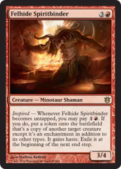 MTG magic cards 1x Felhide Spiritbinder - Foil Born of the Gods NM-Mint, English - Image 1