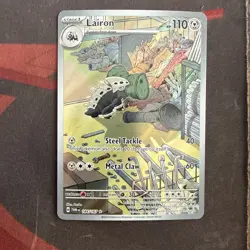 Pokemon TCG Lairon Twilight Masquerade Illustration Rare Card 184/167 - Image 1