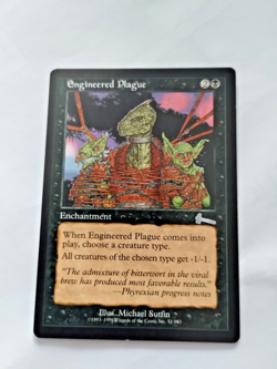 MTG Engineered Plague Urza's Legacy Regular Uncommon - Some Edge Wear - See Pics - Image 1