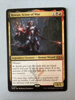 MTG 1 x Rowan, Scion of War (M/NM) Wilds of Eldraine - Image 1