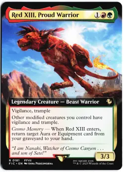 Red XIII, Proud Warrior (Extended Art) R Commander: FINAL FANTASY 181 NM - Image 1