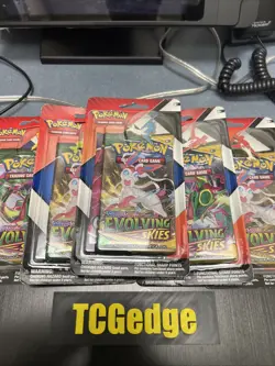 POKEMON EVOLVING SKIES/CHILLING REIGN 2 PACK BLISTER X5 - Image 1