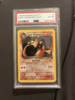 DARK CHARIZARD Team Rocket unlimited Holo Rare #4 Psa 6 Vintage Pokemon - Image 3