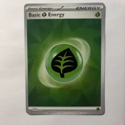 Prismatic Evolutions Basic Grass Energy Holo #009 - Pokemon TCG - NM - Image 1