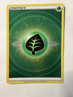 Grass Energy Reverse Holo (Unnumbered 2022) Pokemon SWSH09: Brilliant Stars NM - Image 1