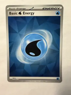 Basic Water Energy 011 SVE EN Reverse Holo Prismatic Evolutions Pokemon TCG - Image 1