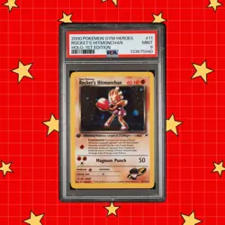 Pokemon Rocket's Hitmonchan Gym Heroes 1st Edition Holo Rare #11 PSA 9 📈 - Image 4