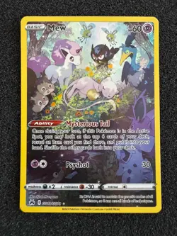 Pokemon Mew GG10/GG70 Crown Zenith Galarian Gallery Ultra Rare Full Art Holo - Image 1