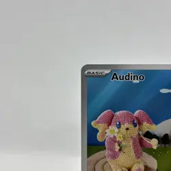 Pokemon TCG Audino 2025 Holo Black Bolt Illustration Rare Card 151/086 NM - Image 2