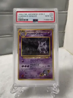 1999 POKEMON JAPANESE GYM 2 #94 SABRINA'S GENGAR-HOLO PSA 10 - Image 1