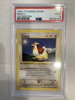 1999 Pokemon 1st Edition Shadowless Pidgey - Base Set 57/102 PSA 9 Mint!! - WOTC - Image 1