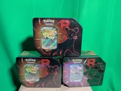 Team Rocket Tins (Set of 3) (2x Persian 1x Nidoking) Pokemon TCG New - Image 1
